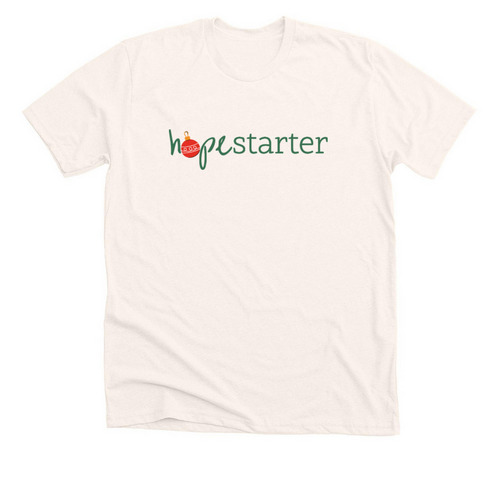 Holiday HopeStarter, a Heather Natural Premium Unisex Tee