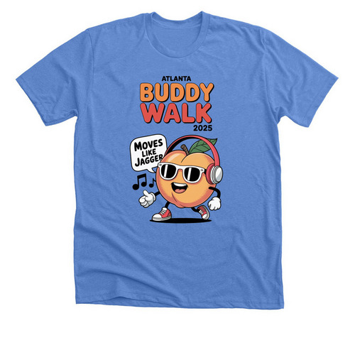 Moves Like Jagger 2025, a Heather Columbia Blue Premium Unisex Tee