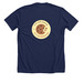 C is for Cookie T-Shirt, a Solid Navy Blend Premium Unisex Tee (back-view)
