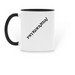 Unnecessary Psykopanda Mug, a Black Two-Tone Ceramic Mug (back-view)