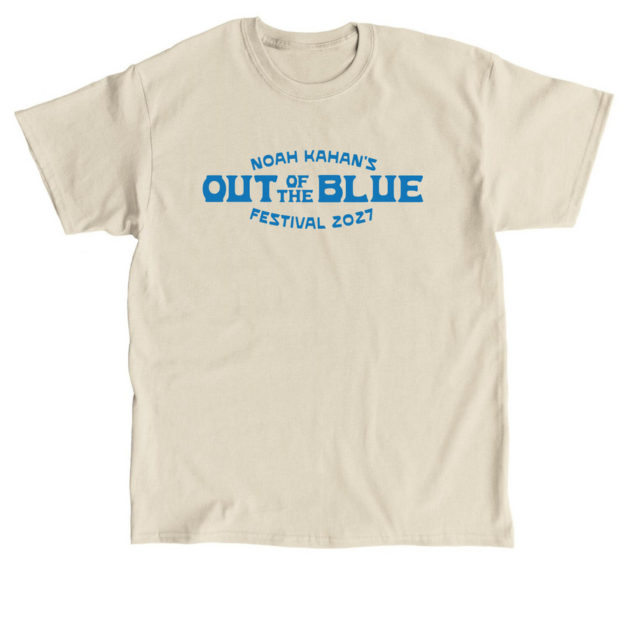Noah Kahan&nbsp;Out of the Blue Festival Merch 27, a Sand Classic Unisex Tee