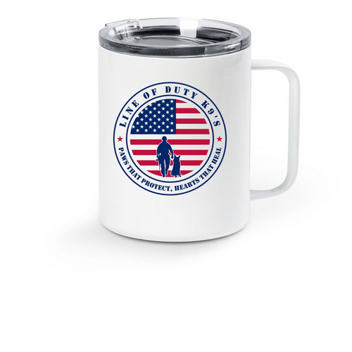 Insulated Travel Mug, a White Stainless Steel Travel Mug