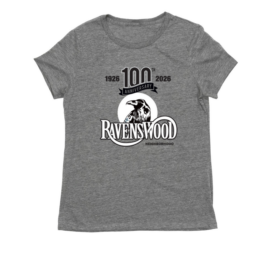 100th Anniversary Gear, a Aluminum Grey Allmade Eco Triblend Women?s Tee