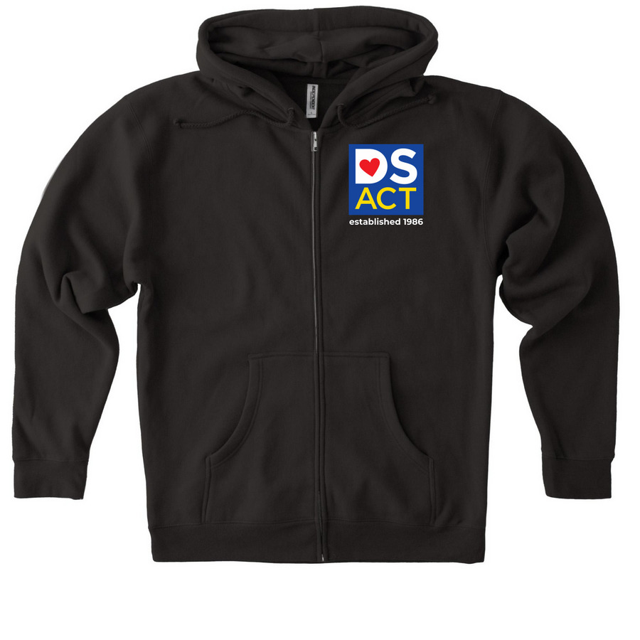 Official DS ACT Hoodies, a Black Heavyweight Zip Up Hoodie