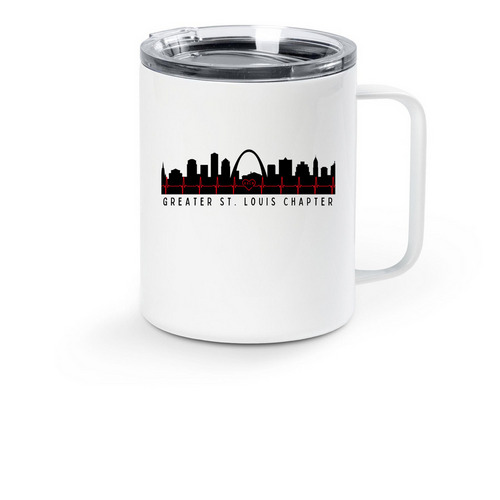 Greater St. Louis Chapter, a White Stainless Steel Travel Mug