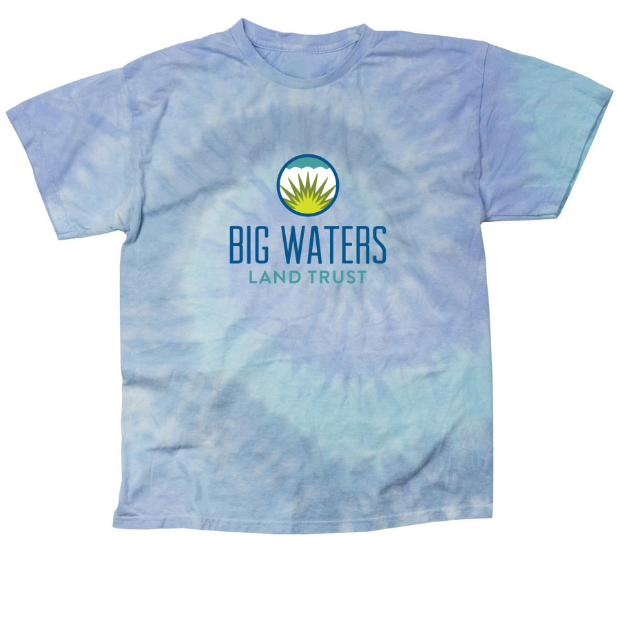 Big Waters Land Trust - Tie Dye Tee, a Lagoon Classic Tie Dye Tee