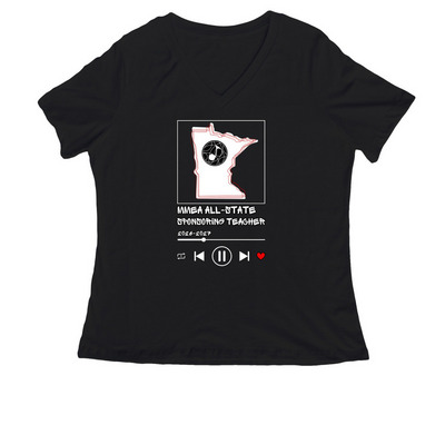 All-State TEACHER 2026-27, a Black Women's Relaxed V-Neck Tee