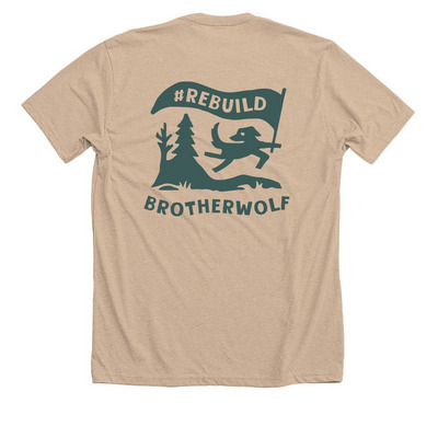 Brother Wolf Animal Rescue - Rebuild, a Heather Tan Premium Unisex Tee