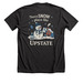 Snow Place Like Upstate, a Dark Grey Heather Premium Unisex Tee (back-view)