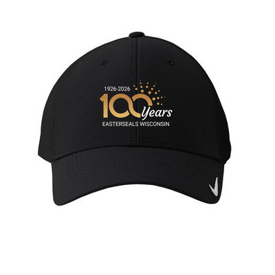 100 Years of Easterseals Wisconsin, a Black Printed Nike Dri-FIT Legacy Performance Cap
