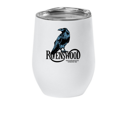 Ravenswood Wine Tumbler, a White Insulated Wine Cup