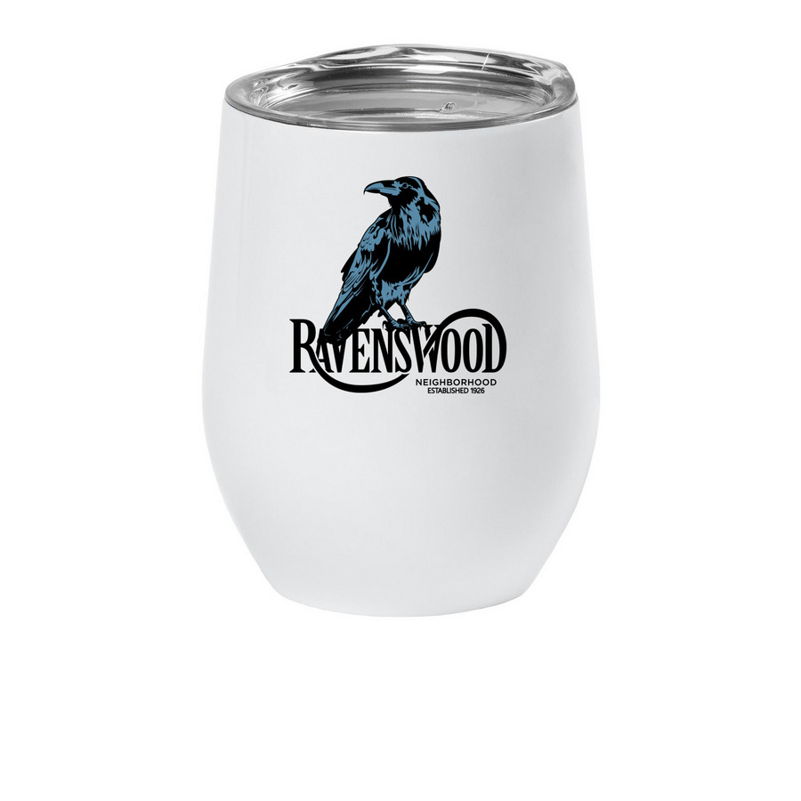 Ravenswood Wine Tumbler, a White Insulated Wine Cup