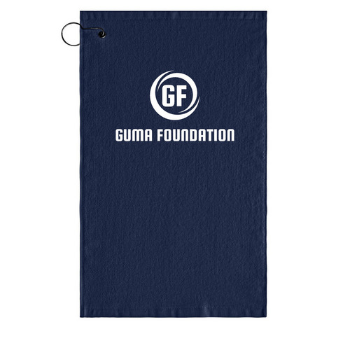 Guma Foundation Golf Towel, a Navy Golf Towel