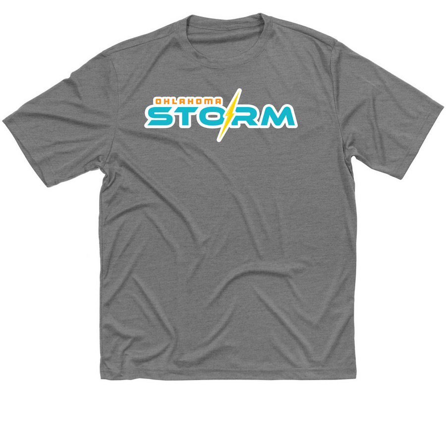Oklahoma Storm Activewear, a Grey Concrete Heather Classic Performance Tee