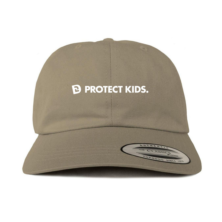 Protect Kids Hat, a Khaki Printed Classic Baseball Cap
