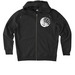 Crane Tiger Hoodie White Logo, a Dark Heather Grey Stanley/Stella Unisex Cultivator 2.0 Zip Up Pullover Hoodie