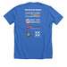 Pandamonium 2026 Sponsor, a Heather True Royal Premium Unisex Tee (back-view)