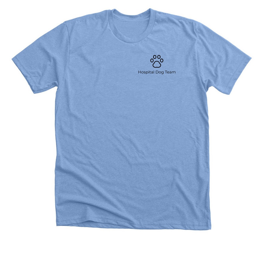 Hospital Dogs, a Heather Carolina Blue Premium Unisex Tee