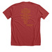 The Hunchback Of Notre Dame, a Heather Canvas Red Premium Unisex Tee (back-view)