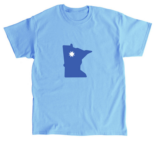 MINNESOTA PROUD&nbsp;, a Carolina Blue Classic Unisex Tee