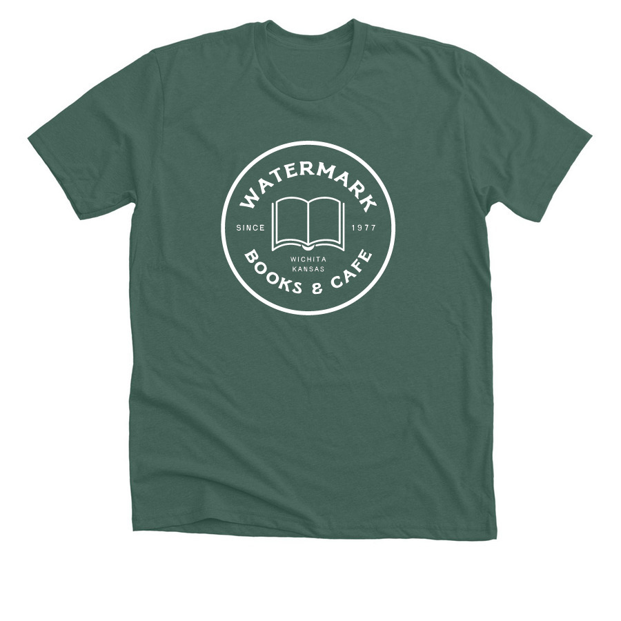 Watermark Logo T-Shirt, a Heather Forest Premium Unisex Tee