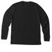 HHH Basics | Small Logo, a Solid Black Blend Premium Long Sleeve Tee (back-view)