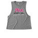 Pink Rebellion Tee, a Aluminum Grey Allmade Eco Triblend Women?s Muscle Tank