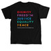 Defend Human Rights, Pride Edition, a Black Classic Unisex Tee