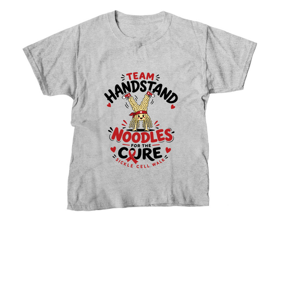 Autumn's Team Handstand Noodles, a Sport Grey Youth Unisex Tee