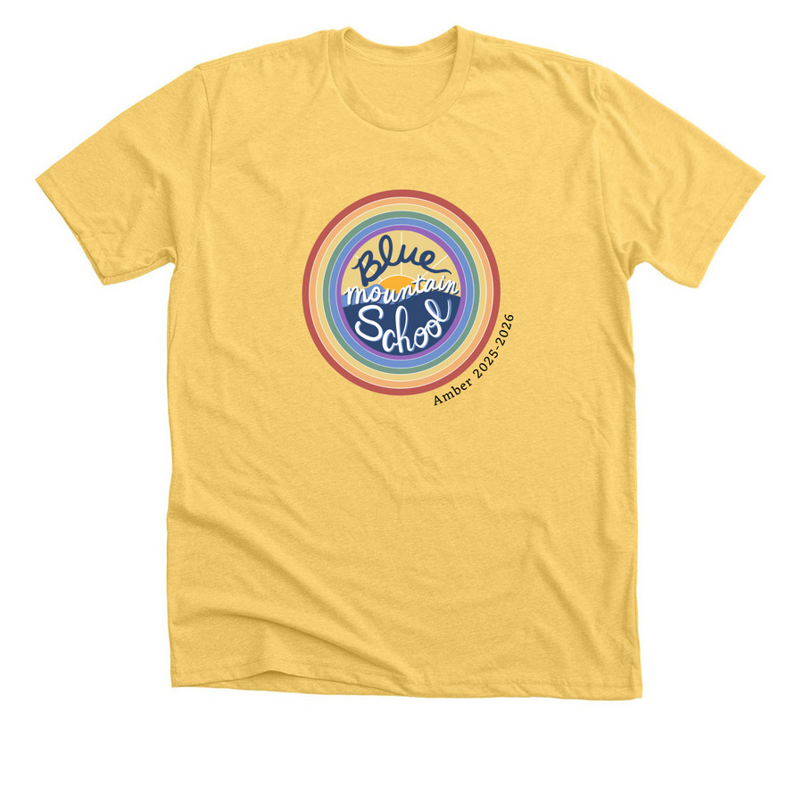 Amber 2025-2026 Class Shirts, a Heather Yellow Gold Premium Unisex Tee