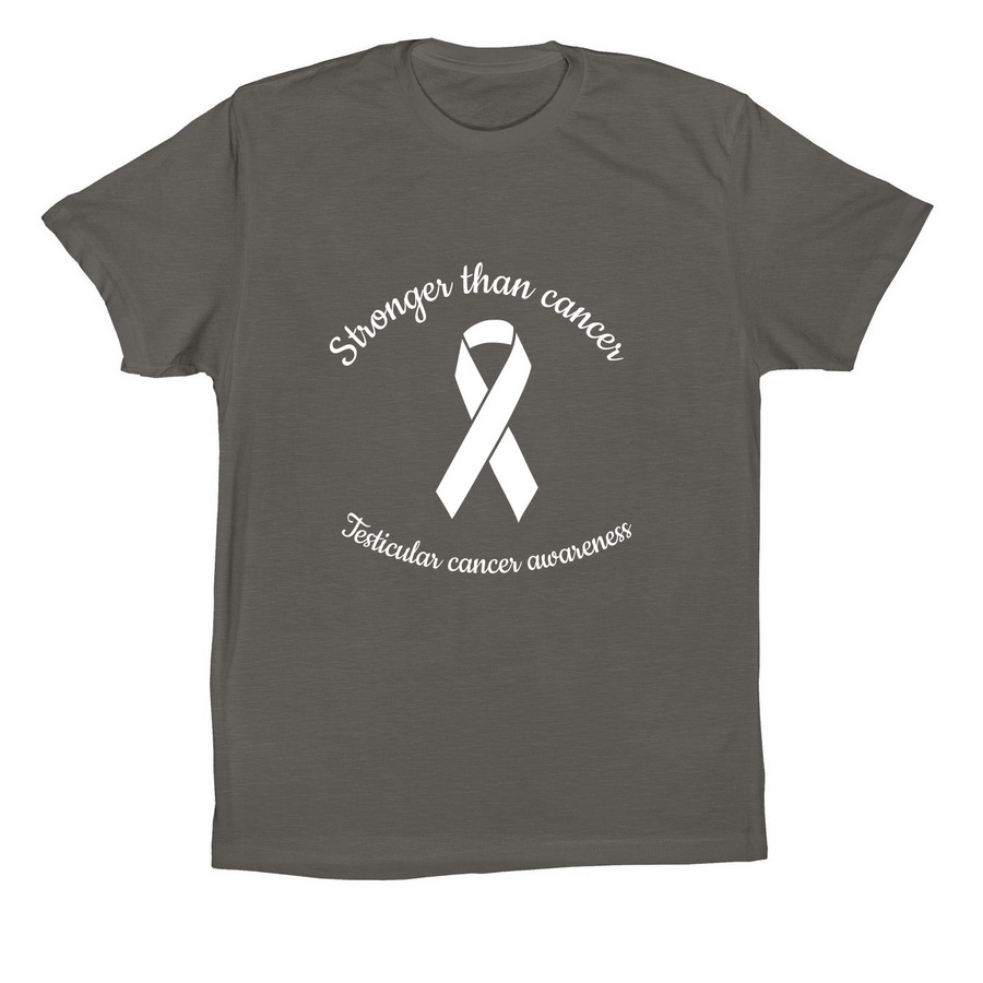 Strong than cancer, a Asphalt Premium Cotton Tee