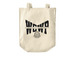 Black Logo Tote bag, a Natural Over-the-Shoulder Shopping Tote Bag