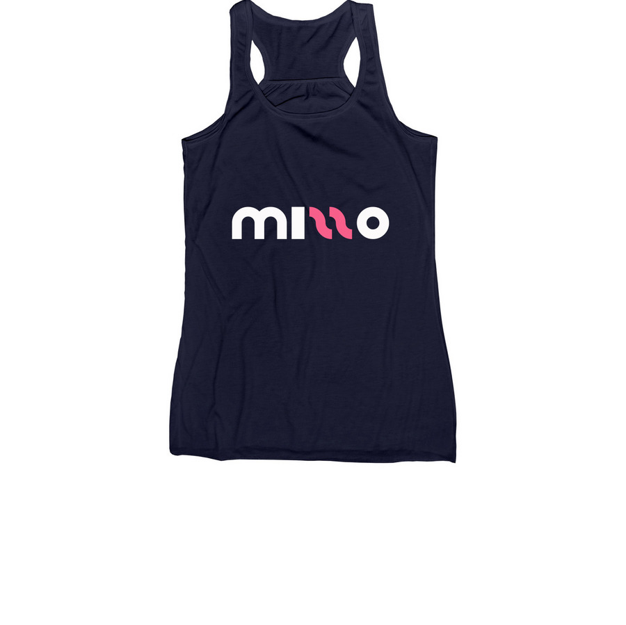 Women's Racerback Tank, a Navy Women's Racerback