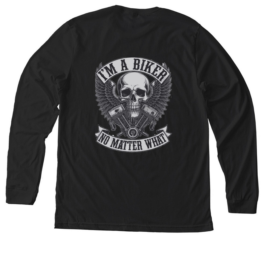 Child's Cancer, a Solid Black Blend Premium Long Sleeve Tee (back-view)
