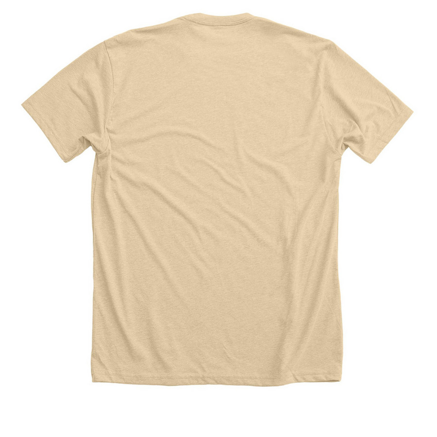 Caring for the Cutest Little Turkeys Shirt, a Heather Soft Cream Premium Unisex Tee (back-view)