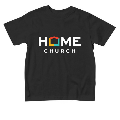 Toddler Home Church Logo, a Black Toddler Tee