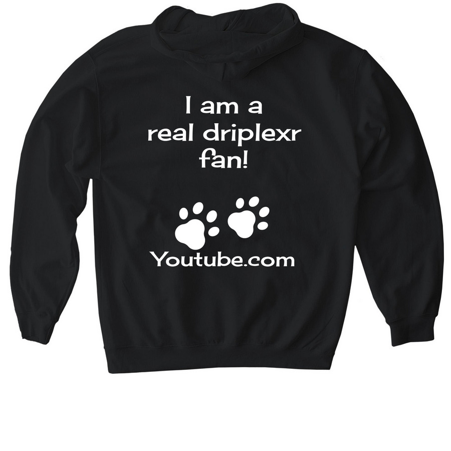 Chomp hoodie, a Black Gildan Softstyle Pullover Hoodie (back-view)