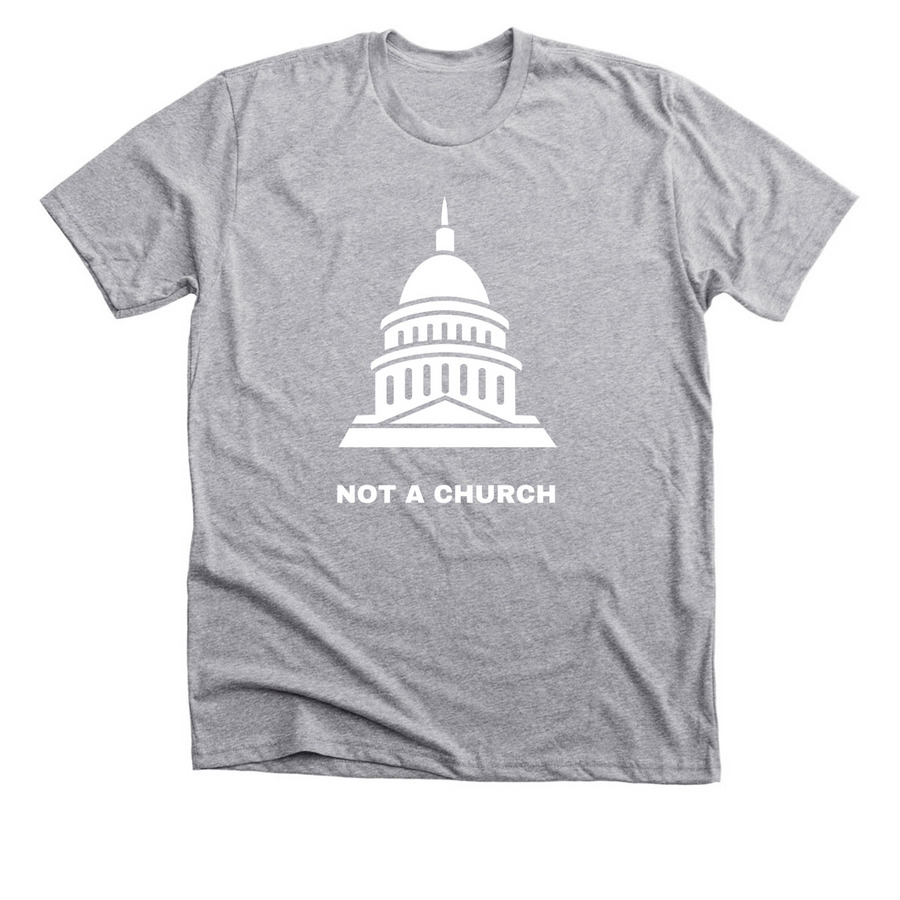 Not a Church, a Athletic Heather Premium Unisex Tee