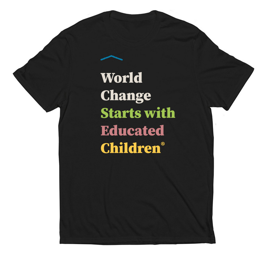 World Change Adult & Youth Styles, a Deep Black Allmade Eco Triblend Unisex Tee
