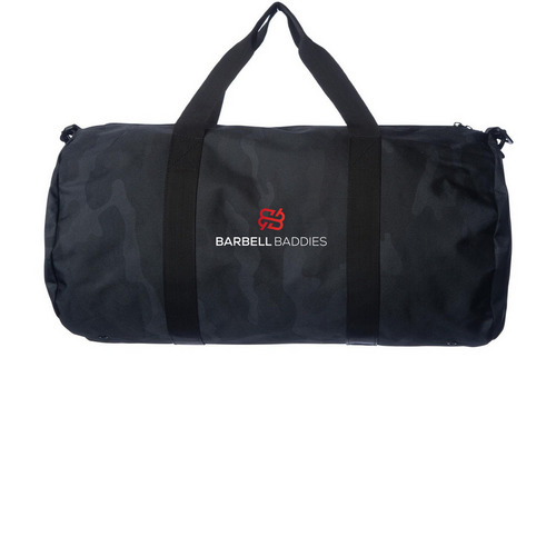 Baddie Duffel Bag, a Black Camo Day Tripper Duffel Bag