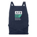 AFREF Sq Logo Apron, Dark, a Indigo Denim Recycled Denim Bib Apron