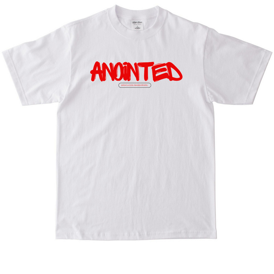 ANOINTED, a White Max Heavyweight Tee