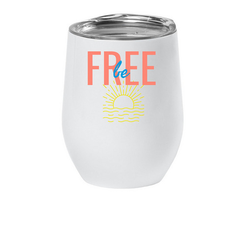 wine tumbler, a White Insulated Wine Cup