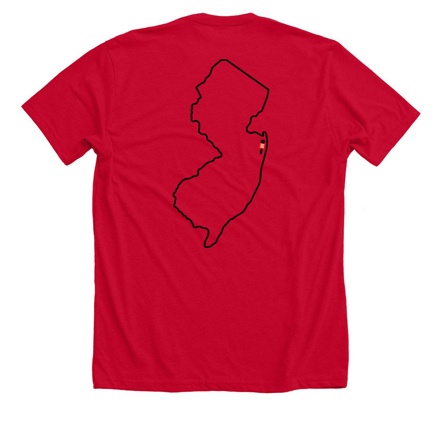 that was fun black, a Solid Red Blend Premium Unisex Tee (back-view)