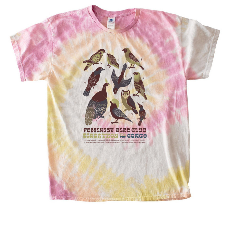 Birdathon for the Congo, a Desert Rose Classic Tie Dye Tee