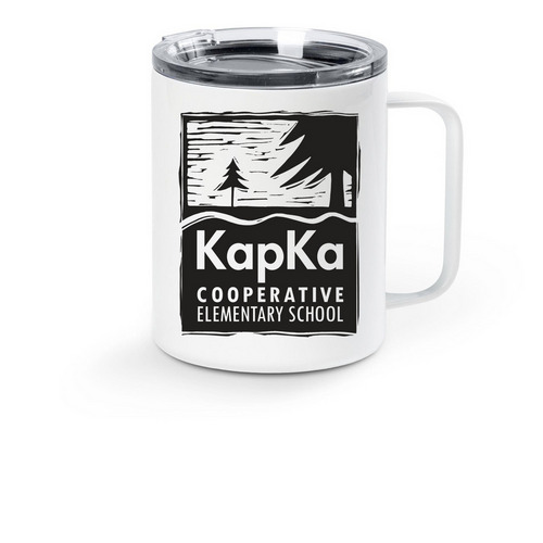 KapKa Travel Mug, a White Stainless Steel Travel Mug