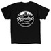 The Foundry, a Black Classic Unisex Tee (back-view)