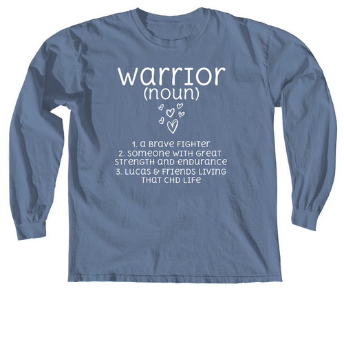Winter Warm-up, a Blue Jean Comfort Colors Long Sleeve Tee
