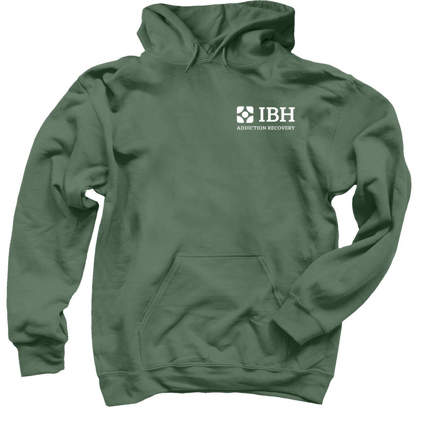 You Belong Here., a Military Green Pullover Hoodie