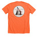 TC America 250 Logos&nbsp;, a Heather Orange Premium Unisex Tee (back-view)